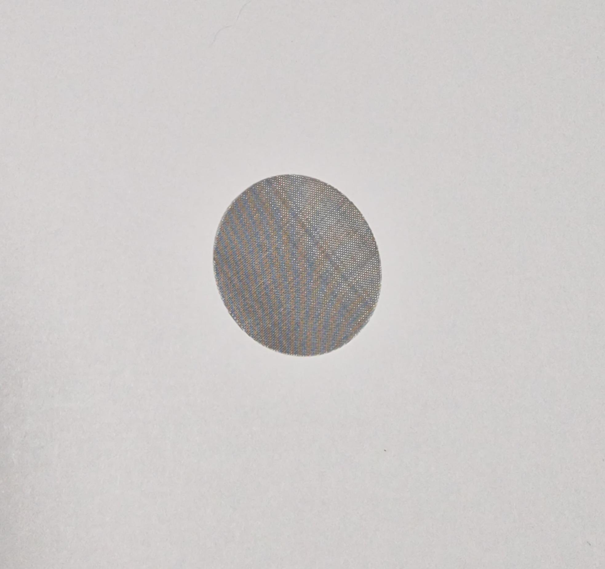 Chrome steel gauze round (diameter 45mm)